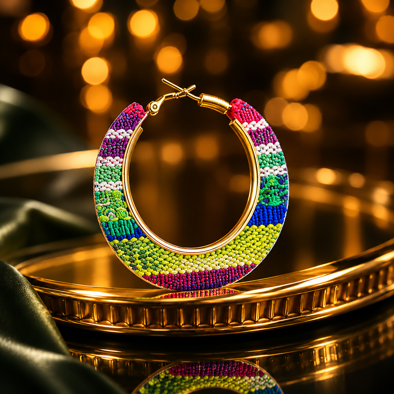 Boho Hoop Statement Earrings