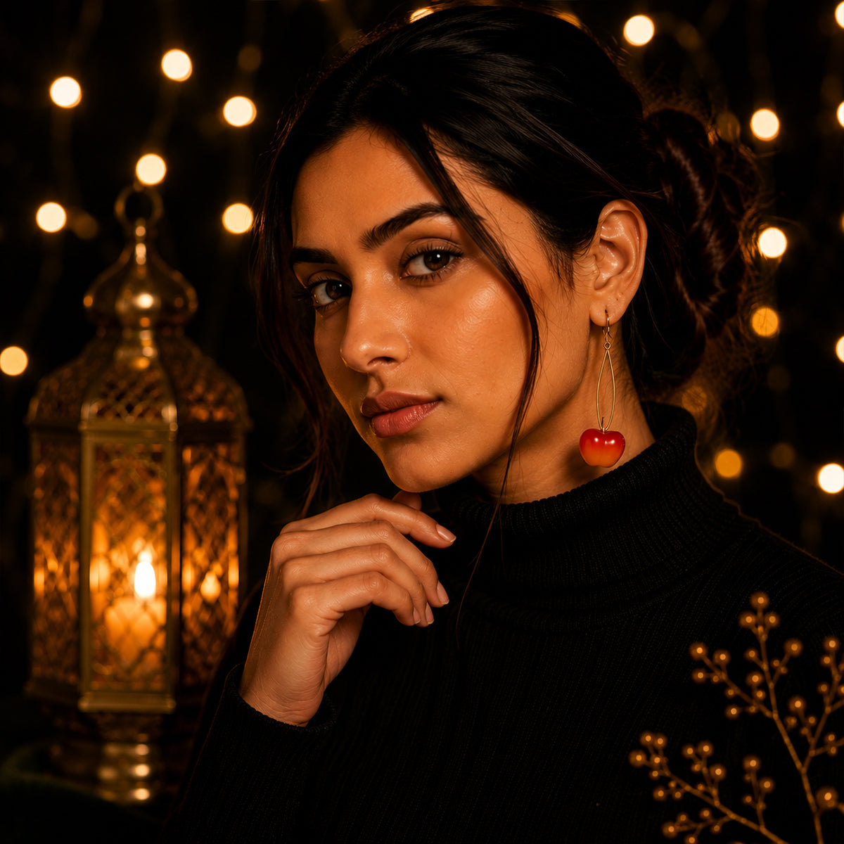 Cute Cherry Drop Earrings