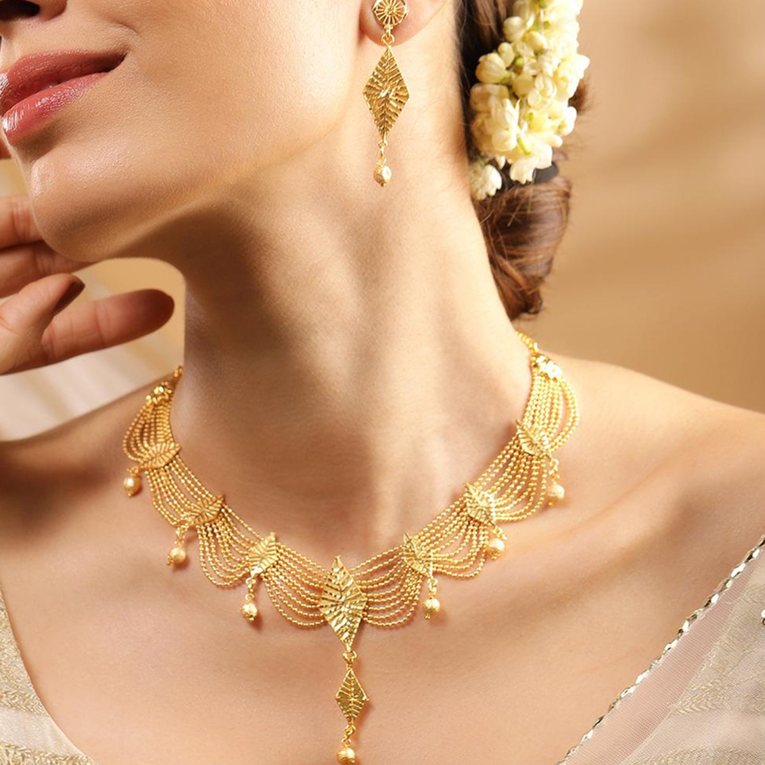 Modern Necklace + Earring Set