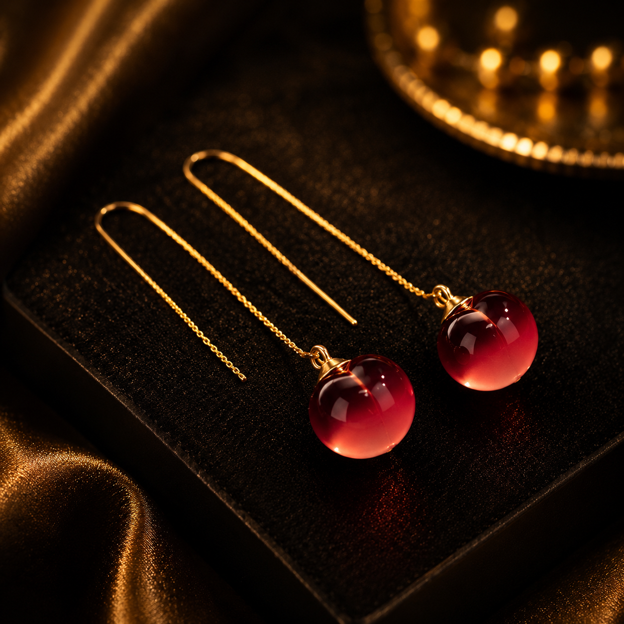 Cherry Drop Earrings