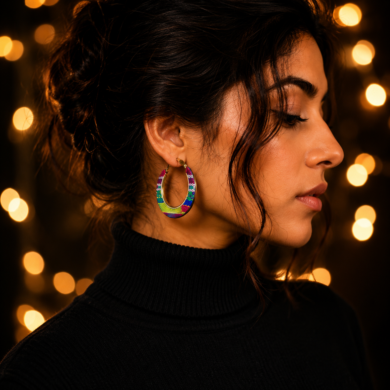 Boho Hoop Statement Earrings