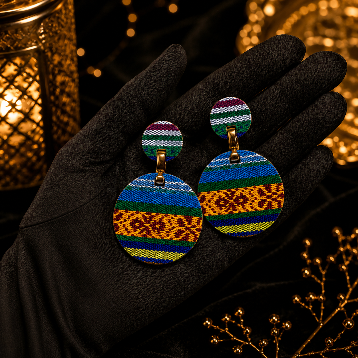 Boho Round Statement Earrings